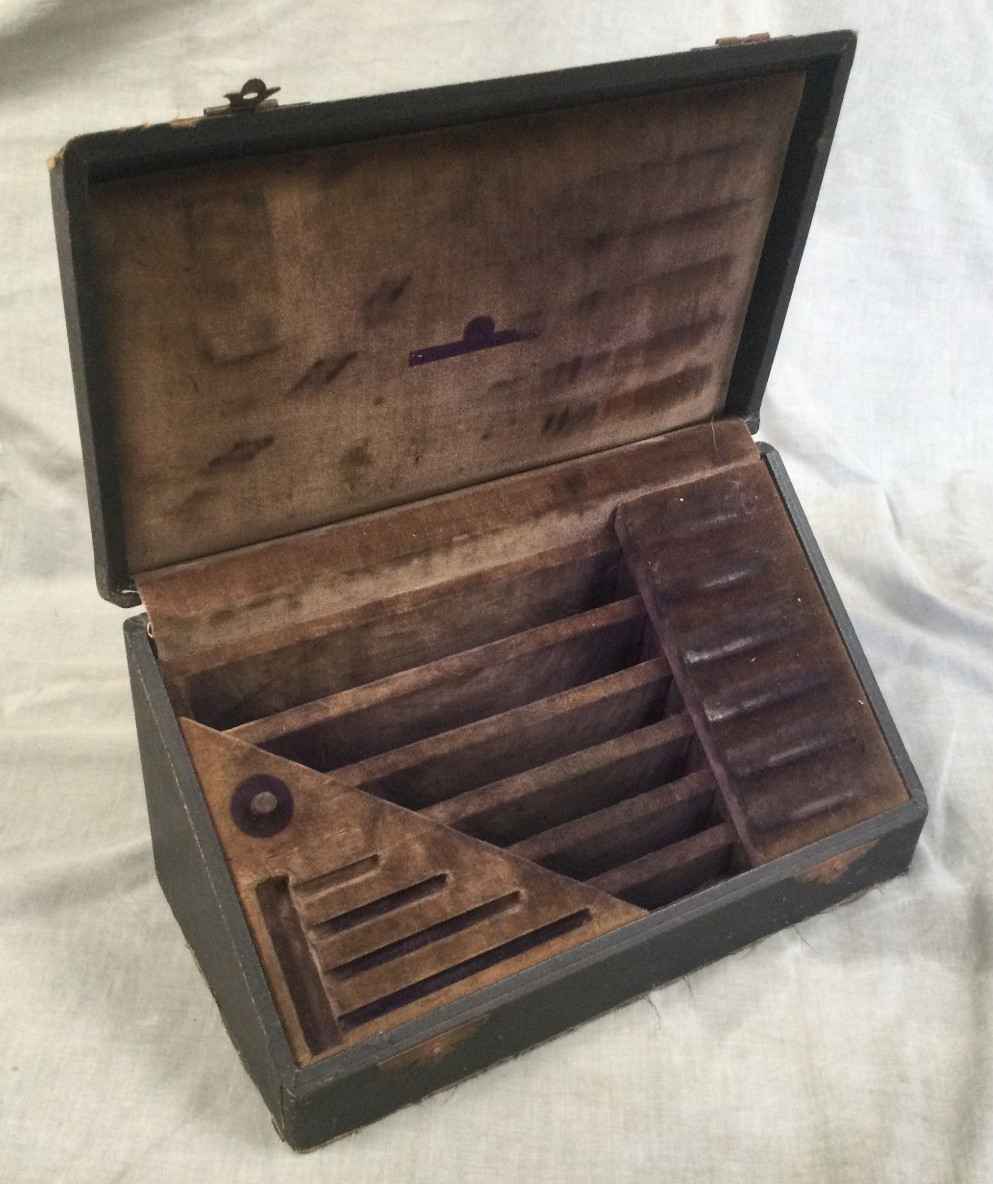 Vintage Brown & Sharpe Empty Wood Box - For Machinist Outside Micrometer Set