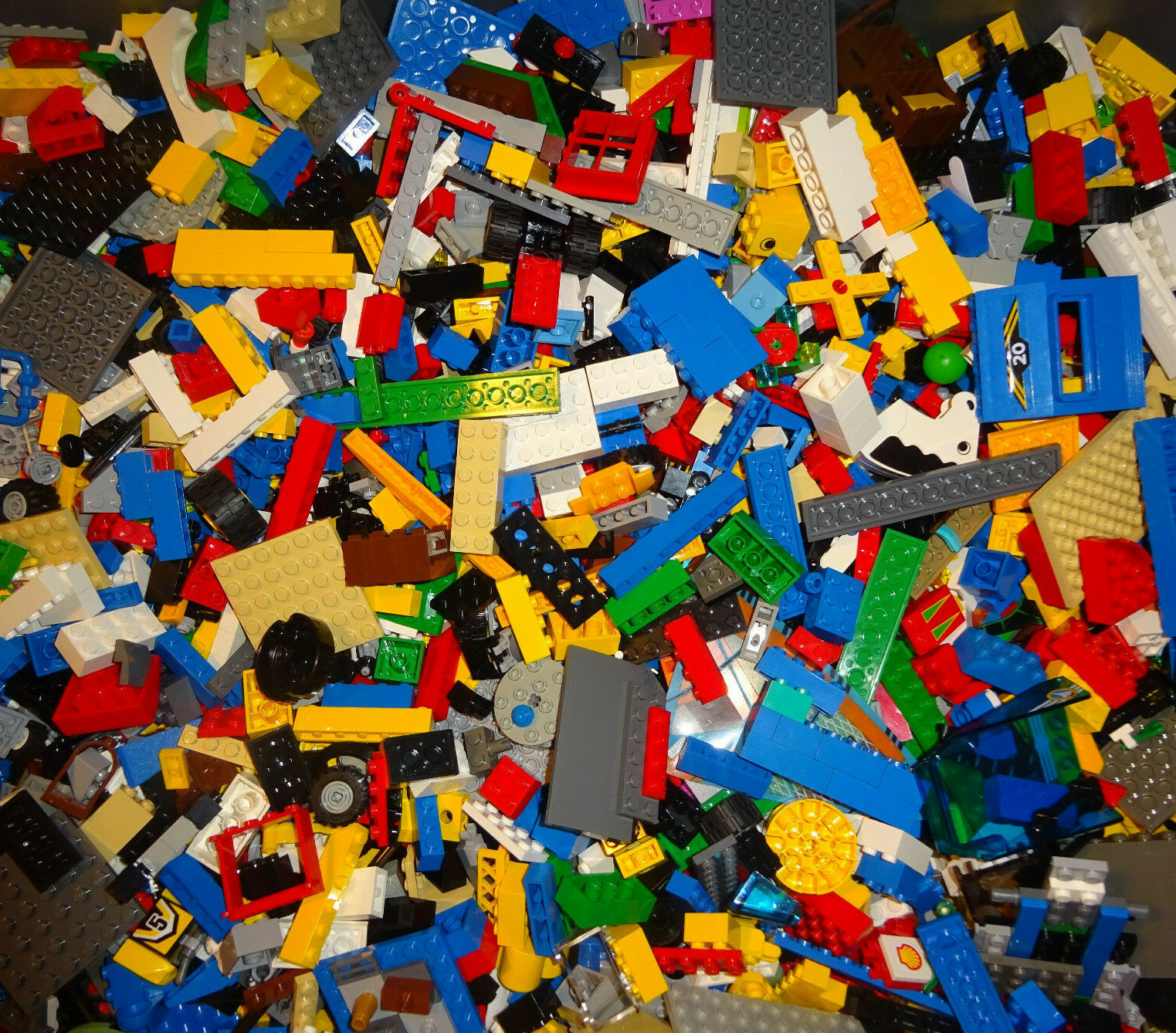 Bulk LEGO LOT! 4 pound box of Bricks, parts, Pieces, Tires, accessories & More