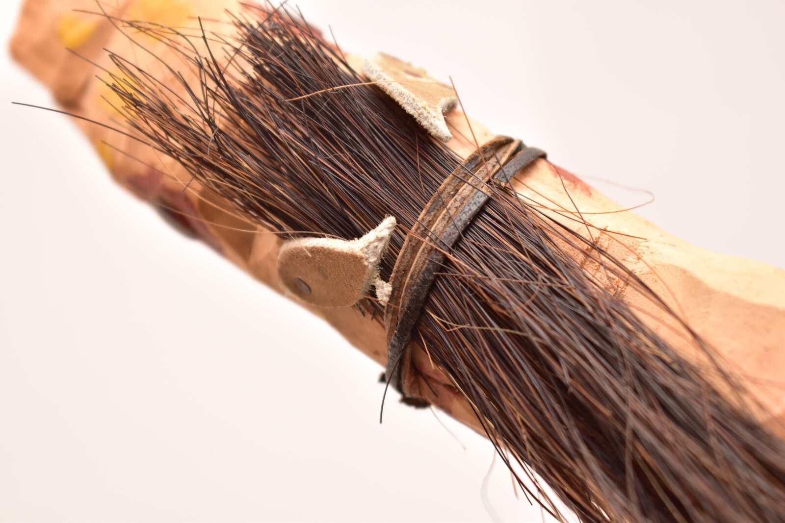 VTG FIGURAL horse Native American Sioux Talking Ceremonial Stick Hand Carved