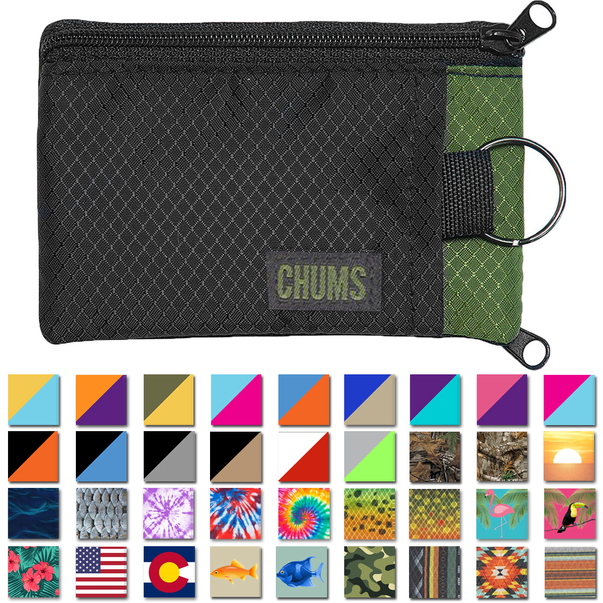 Chums Surfshorts Compact Rip-Stop Nylon Wallet