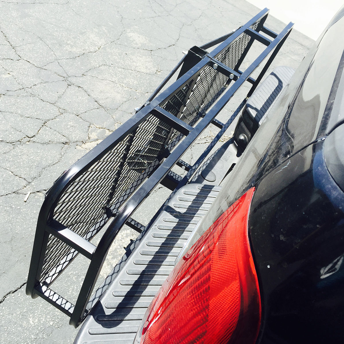For 2" Car SUV Truck Folding Hitch Mount Cargo Carrier Rack 650lb Luggage Basket