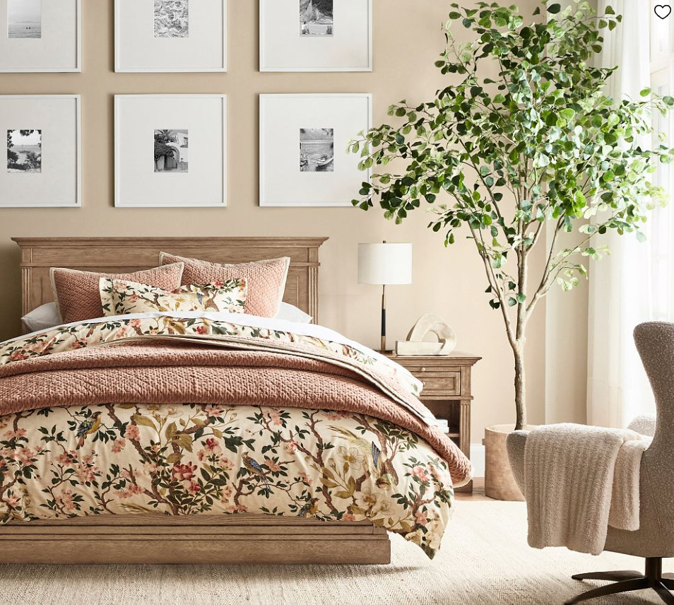 Pottery Barn Nola Songbird Duvet Cover Floral Bedding