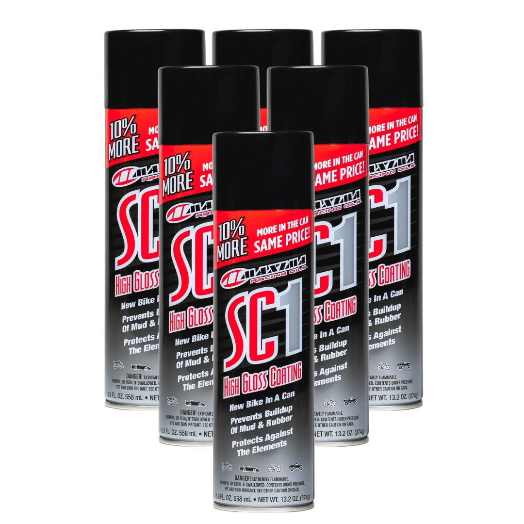 Maxima Racing Oils SC1 High Gloss Clear Coat LARGE 17.2 fl oz. Cans SC1 - 6 PACK