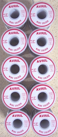 10 Lbs 60/40 Avril Premium Stained Glass Solder - Made in USA! Best Quality