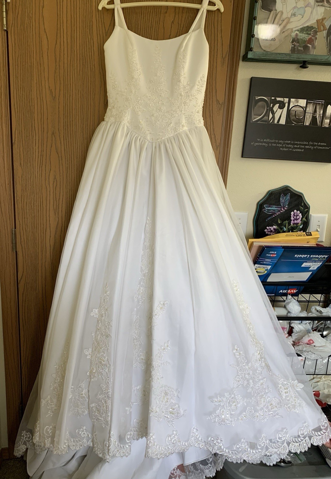 Vintage White Wedding Dress Bridal Originals Pearls Sequins Size 6 READ