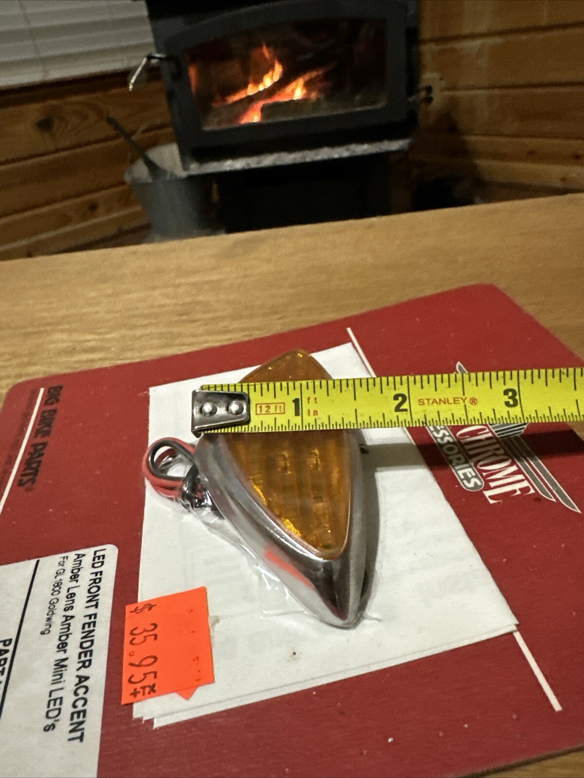 Honda GL1800 LED Amber Front Fender Accent light Show Chrome Goldwing 52-651