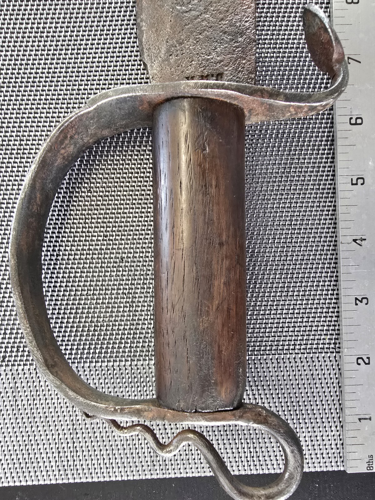 OLD ANTIQUE CONFEDERATE CIVIL WAR ERA SNAKE D GUARD BOWIE KNIFE FREE SHIPPING!!