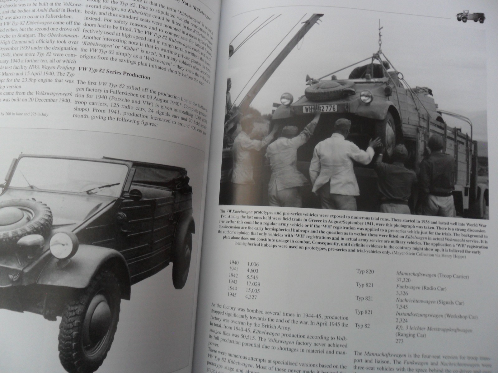 WWII German Army Book Kubelwagen on all Frontlines Volkswagen Type 82