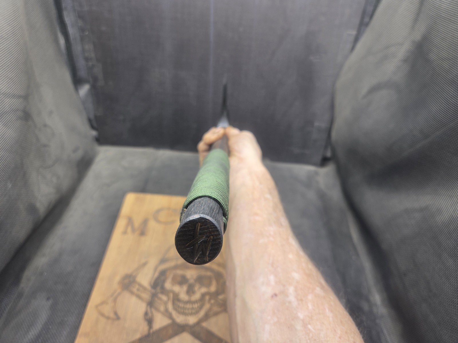 HAND FORGED AIRBORNE RANGER SPIKE TOMAHAWK BY MARK MCCOUN MADE IN THE USA