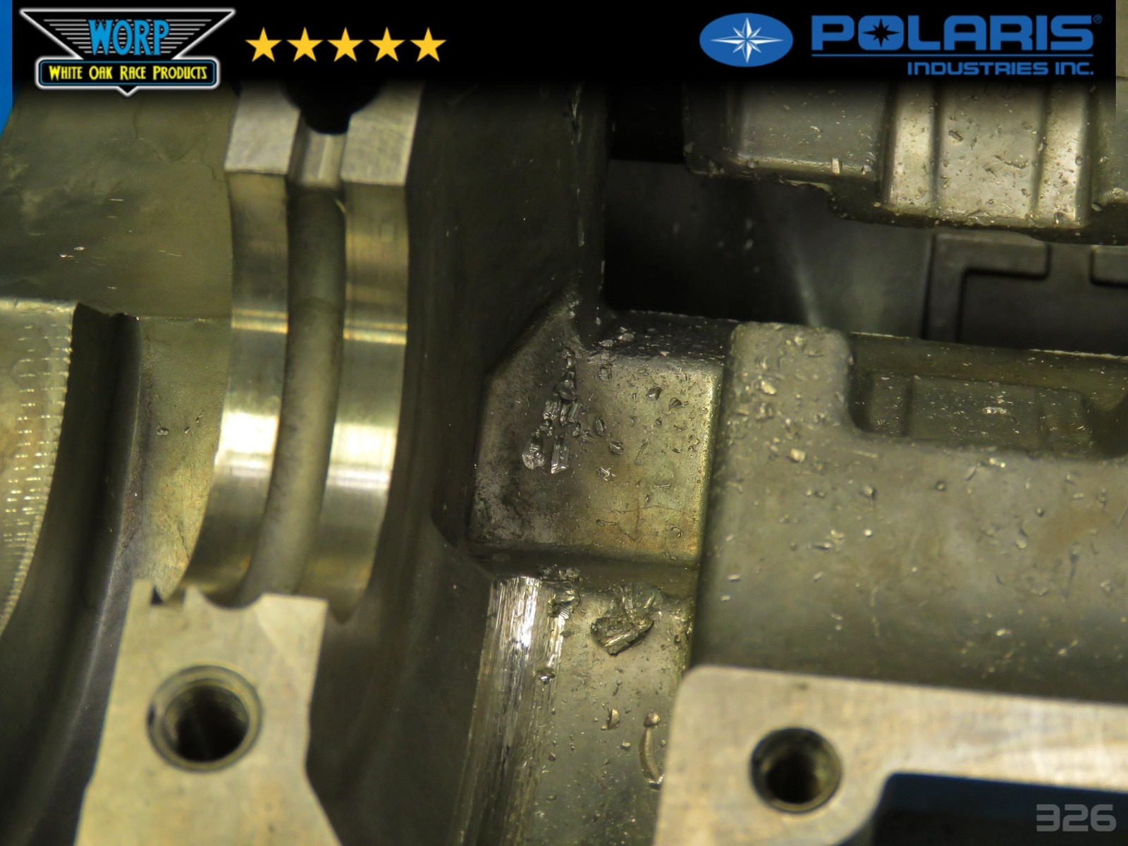 2011 POLARIS RZR XP 900 MATCHED CRANKCASE CRANK CASE SET BOTTOM END