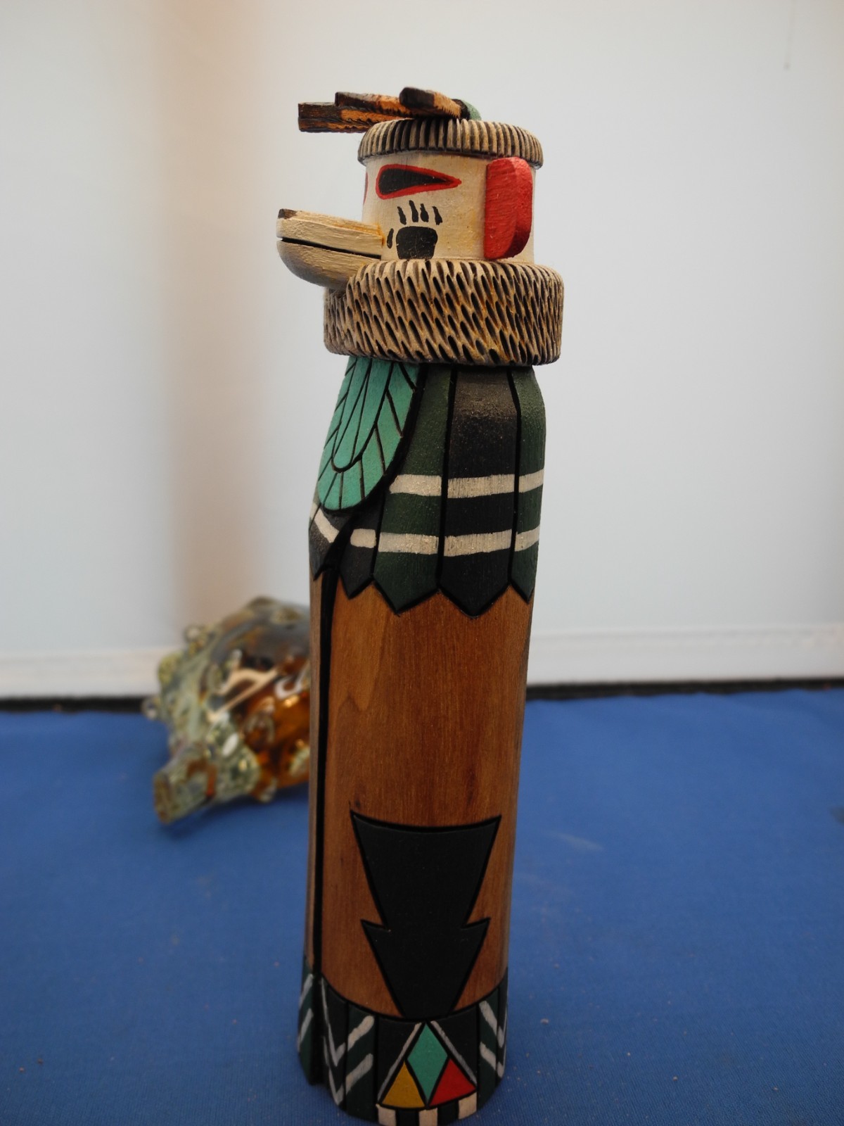 NATIVE AMERICAN ZUNI "BEAR" KACHINA BY WALTER HUGHTE