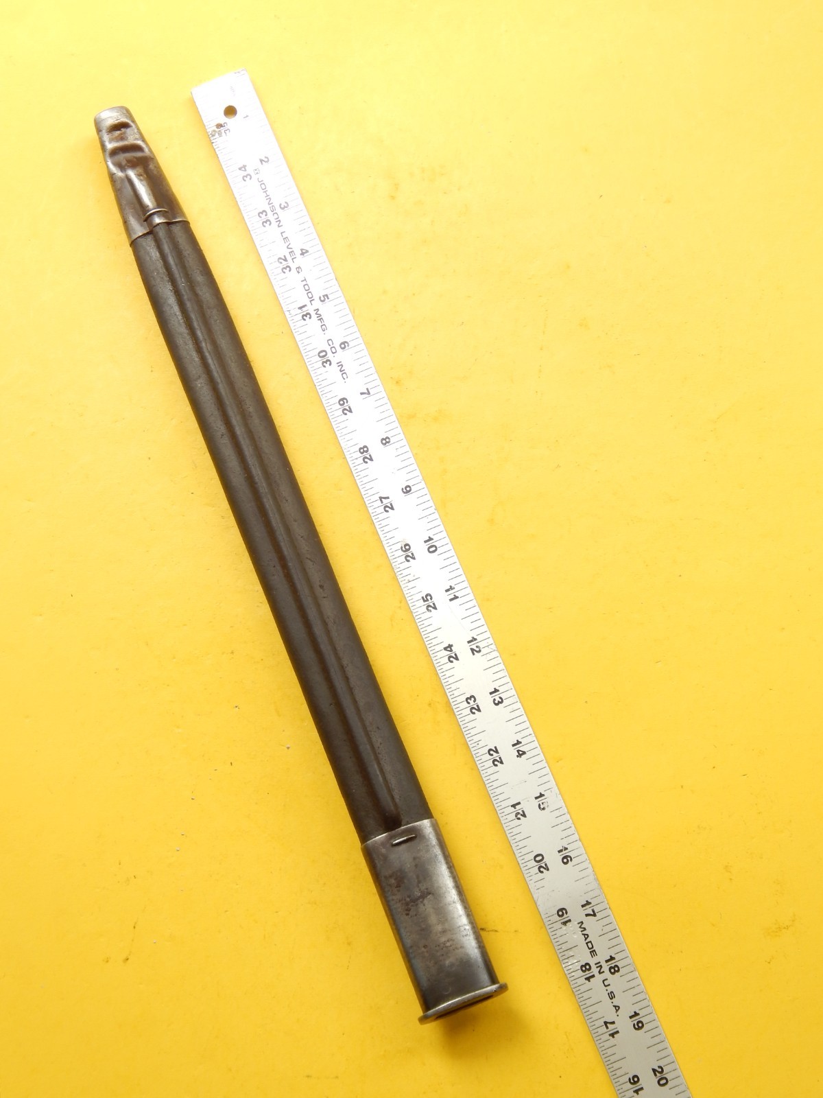 RARE DOUBLE SEAM SCABBARD - BRITISH ENFIELD 1907 BAYONET SCABBARD