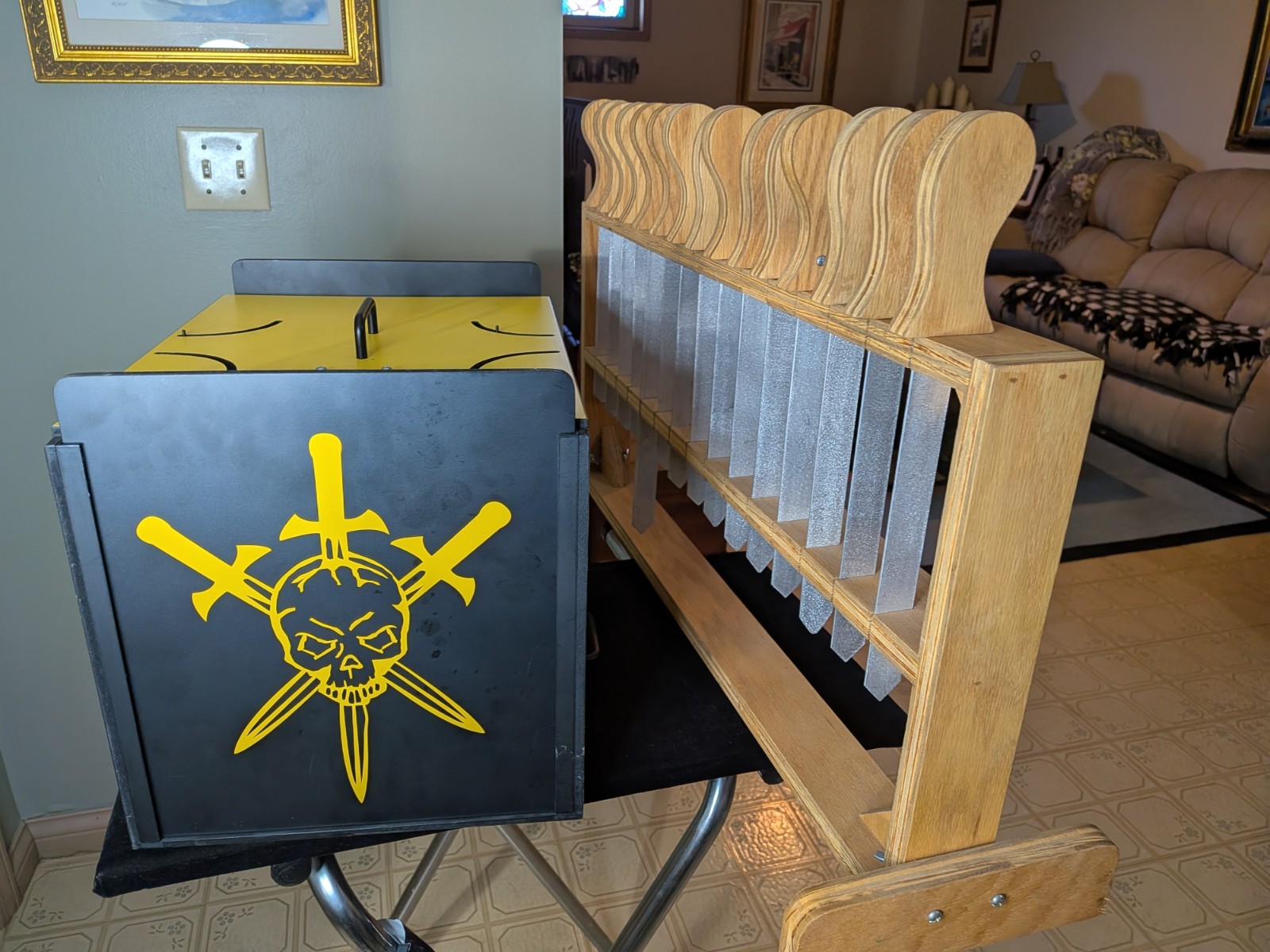 Magic Trick Dagger Head Chest