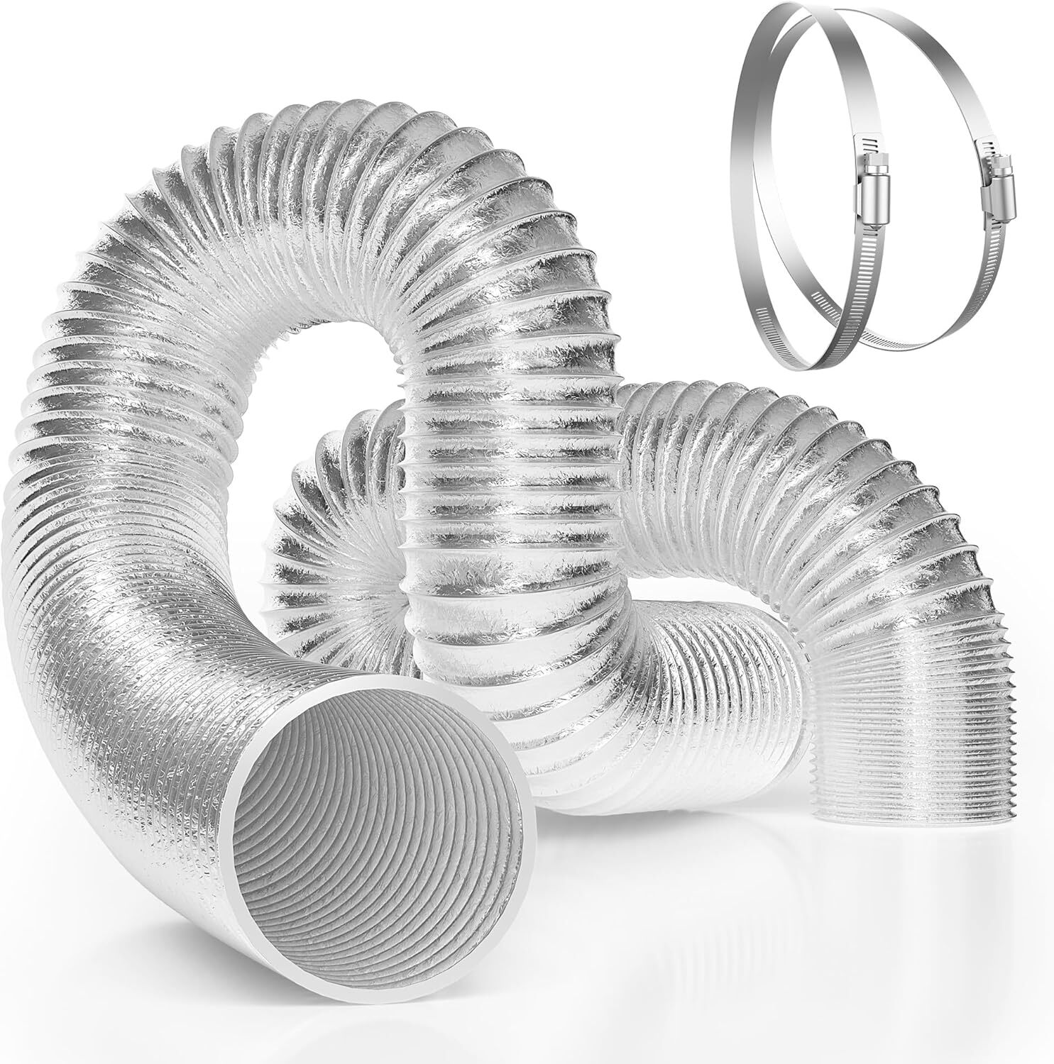 VIVOSUN 6" 8Ft Flex Air Aluminum Ducting for HVAC Ventilation