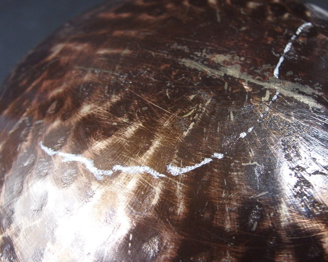 or25116 JAPANESE BUDDHIST SINGING BOWL ORIN GONG 18.1 cm /7.1 inch Width VINTAGE