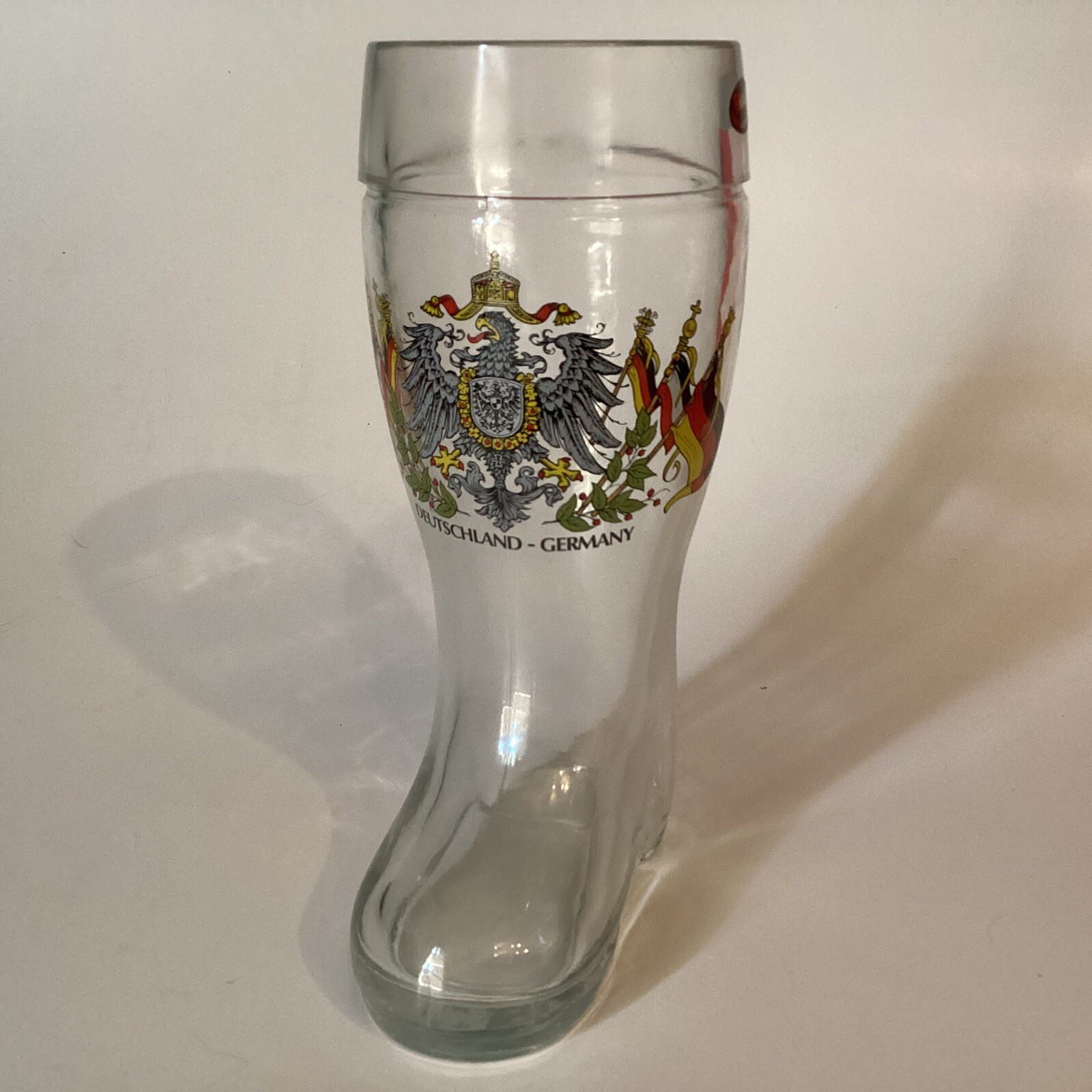 Germany Deutschland Glass Boot Mug Stein Bockling Glass