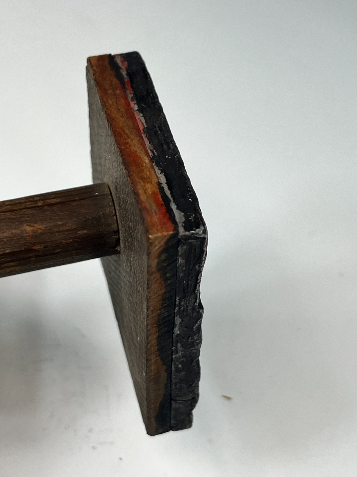 WW1 WW2 Royal Navy HMS Dragon D Cruiser Ship Bell Printing Hand Stamp Relic 4"