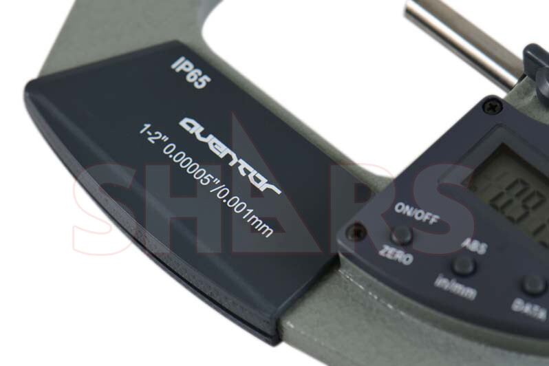 Shars 1-2" 0.00005"/0.001mm Digital Electronic Outside Micrometer IP65 New P]