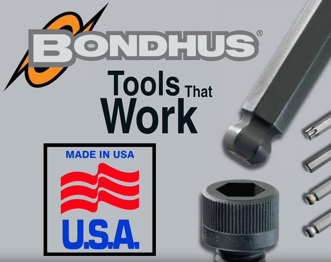 Bondhus 22pc Ball End Hex L Wrench Set Metric SAE Inch MADE IN USA 20199