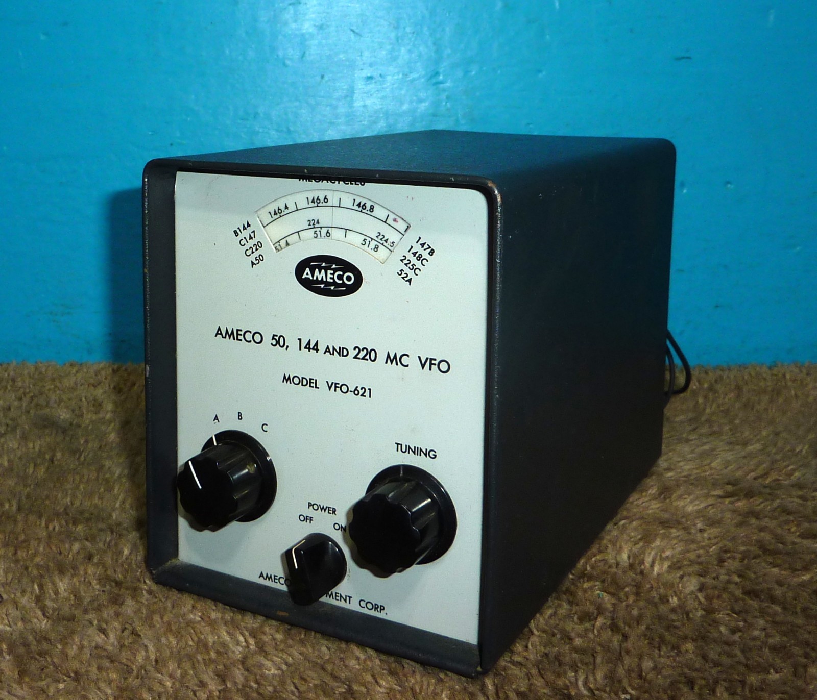 Ameco Model VFO-621 External VFO 50/144/220MHz for TX-62