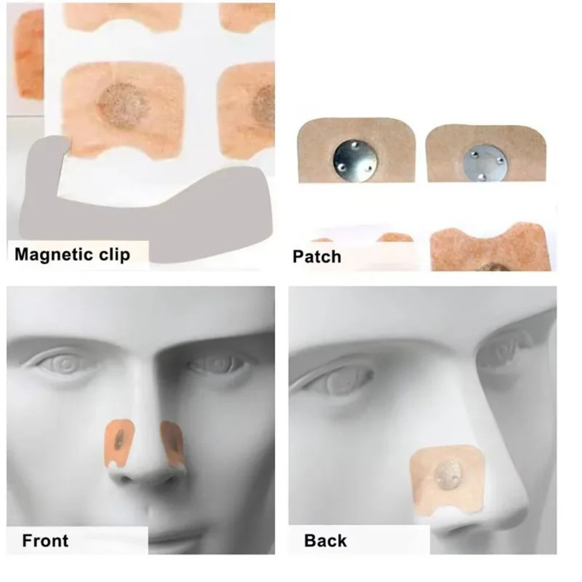 200 PCS Nasal Breathing Dilator Magnets Anti Snoring Magnets Sleep Aid 100 days