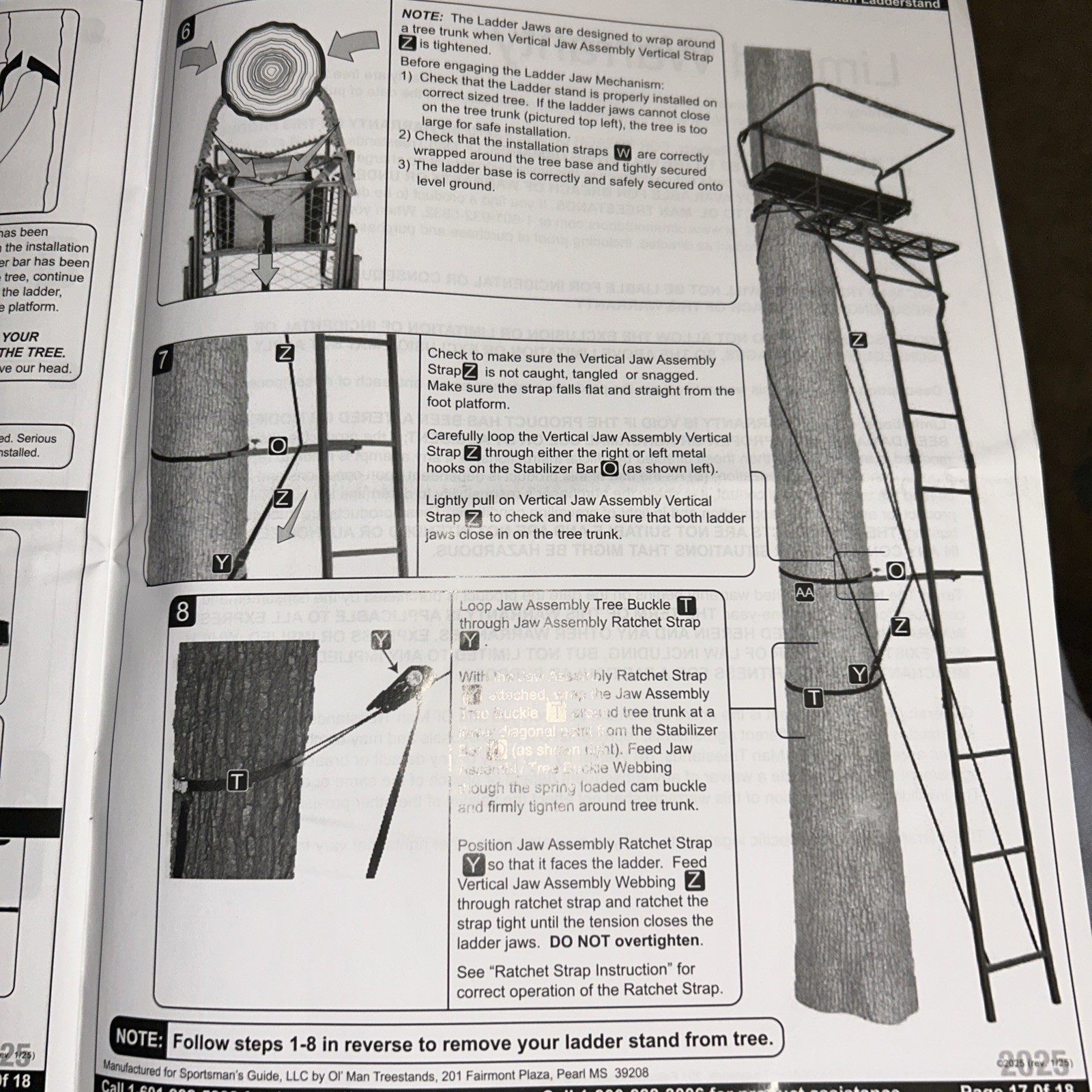 Sportsman’s Guide Gear 15’ Double Shot Jaws Ladder stand
