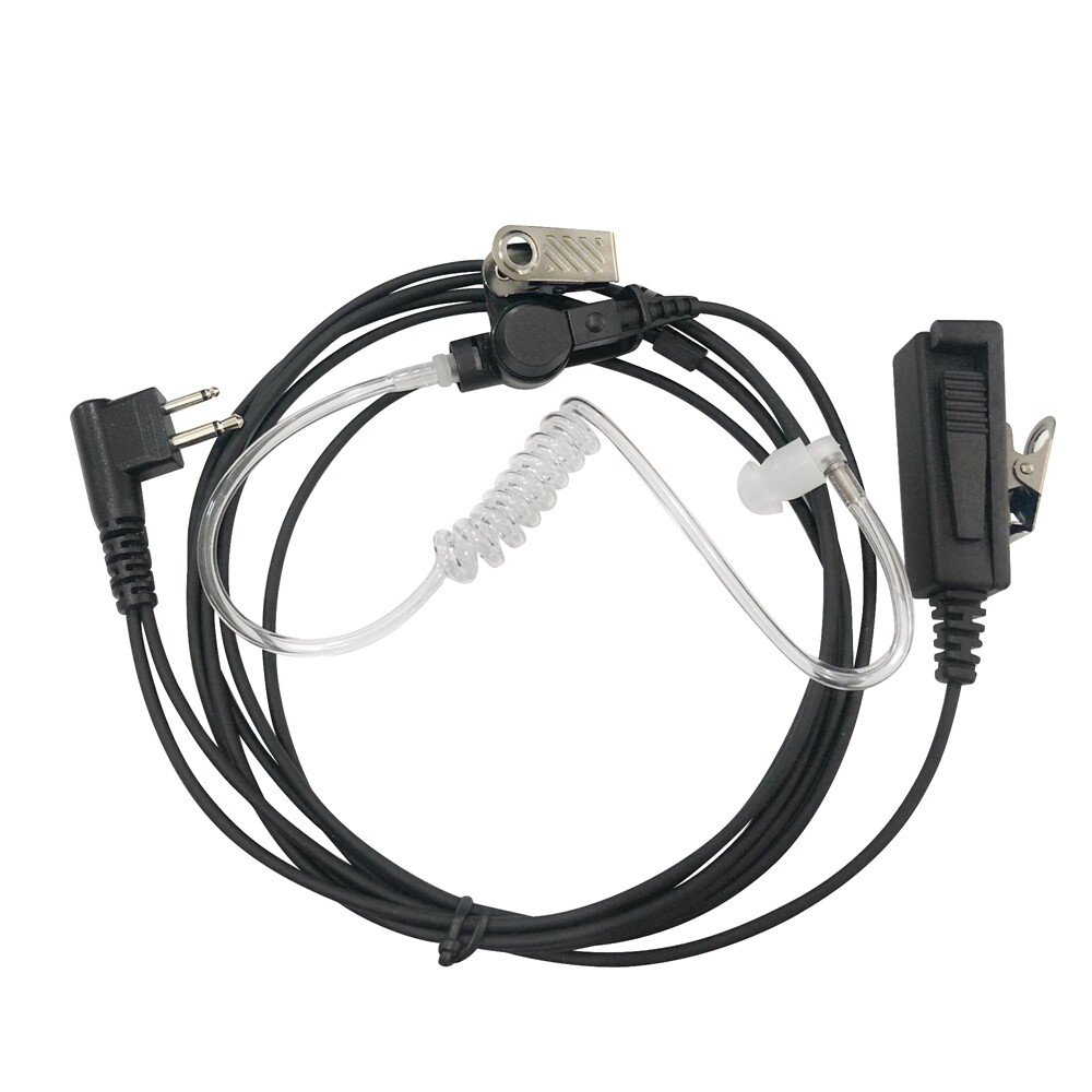 2 WIRE SURVEILLANCE MIC EARPIECE FOR CP200 PR400 EP450 RADIO HEADSET 10X