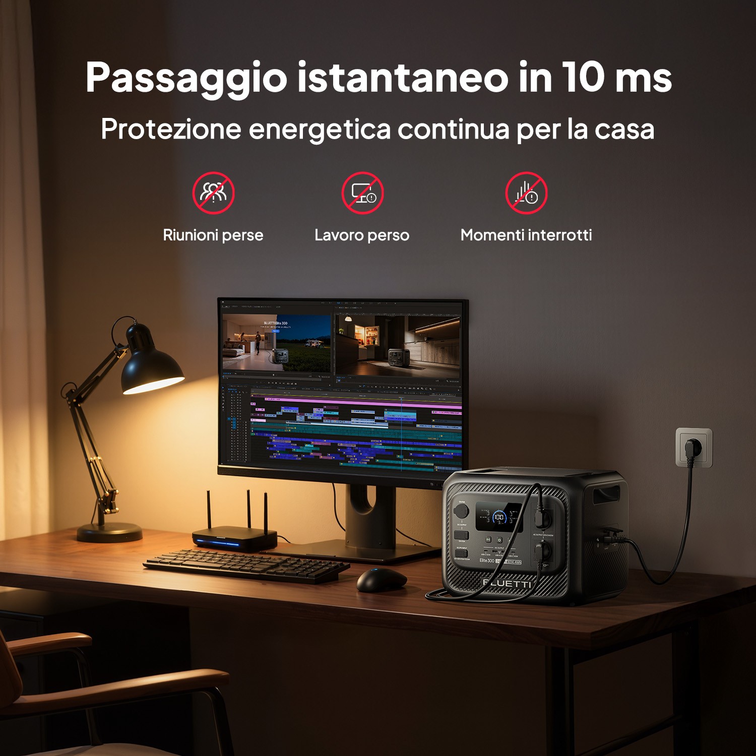 BLUETTI Elite 300 2400W 3014.4Wh Portable Power Station LiFePO4 for RVs Travel