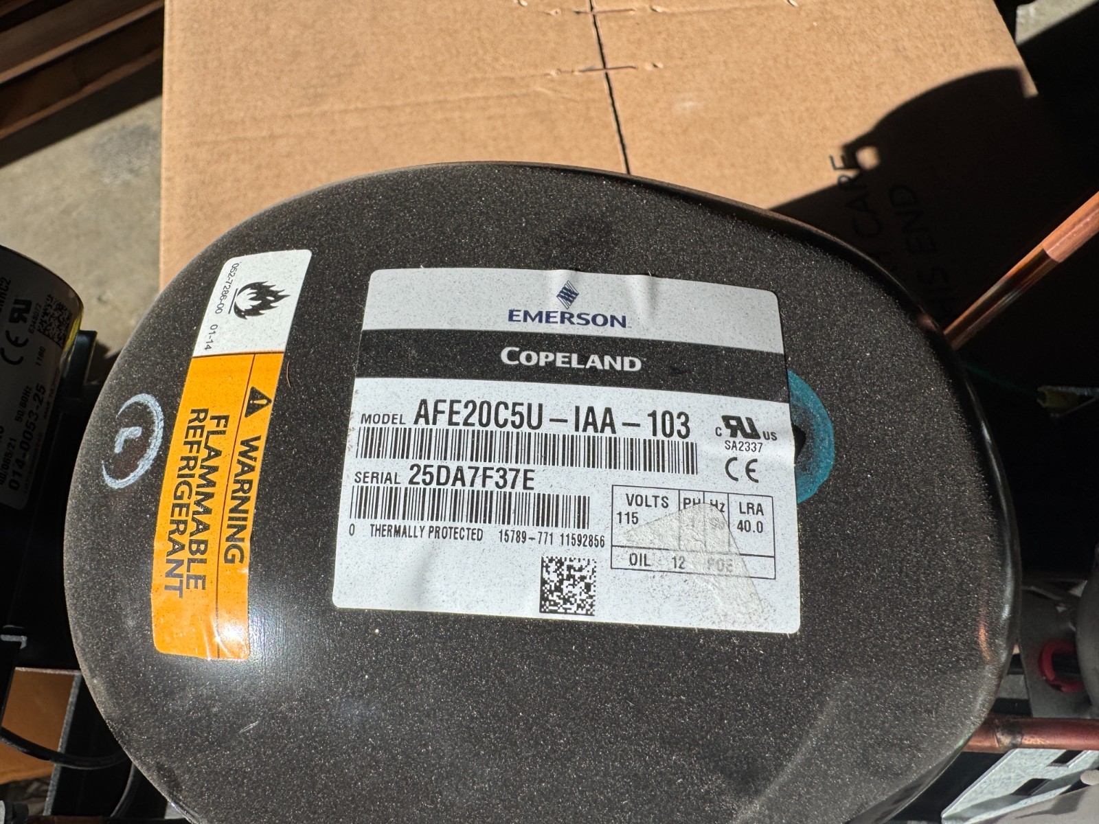 Hoshizaki 2A8792-01 condensing unit for 2 door refrigerator