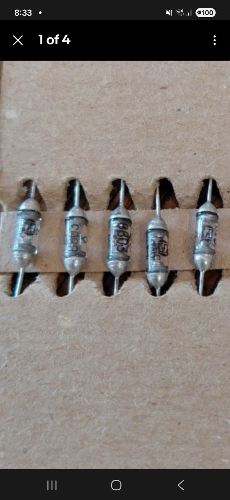 5 Pieces Genuine Premium  D18 Military Point Germanium Diodes