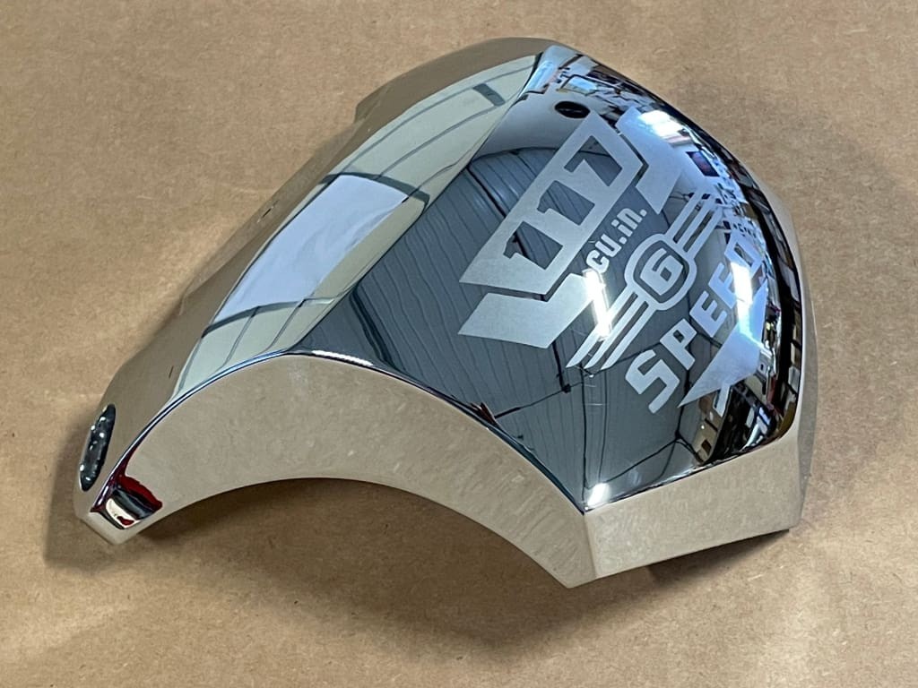 BIG DOG MOTORCYCLES OEM CHROME COIL COVER 2005-11 MODELS w/ 117" 6 speed logo