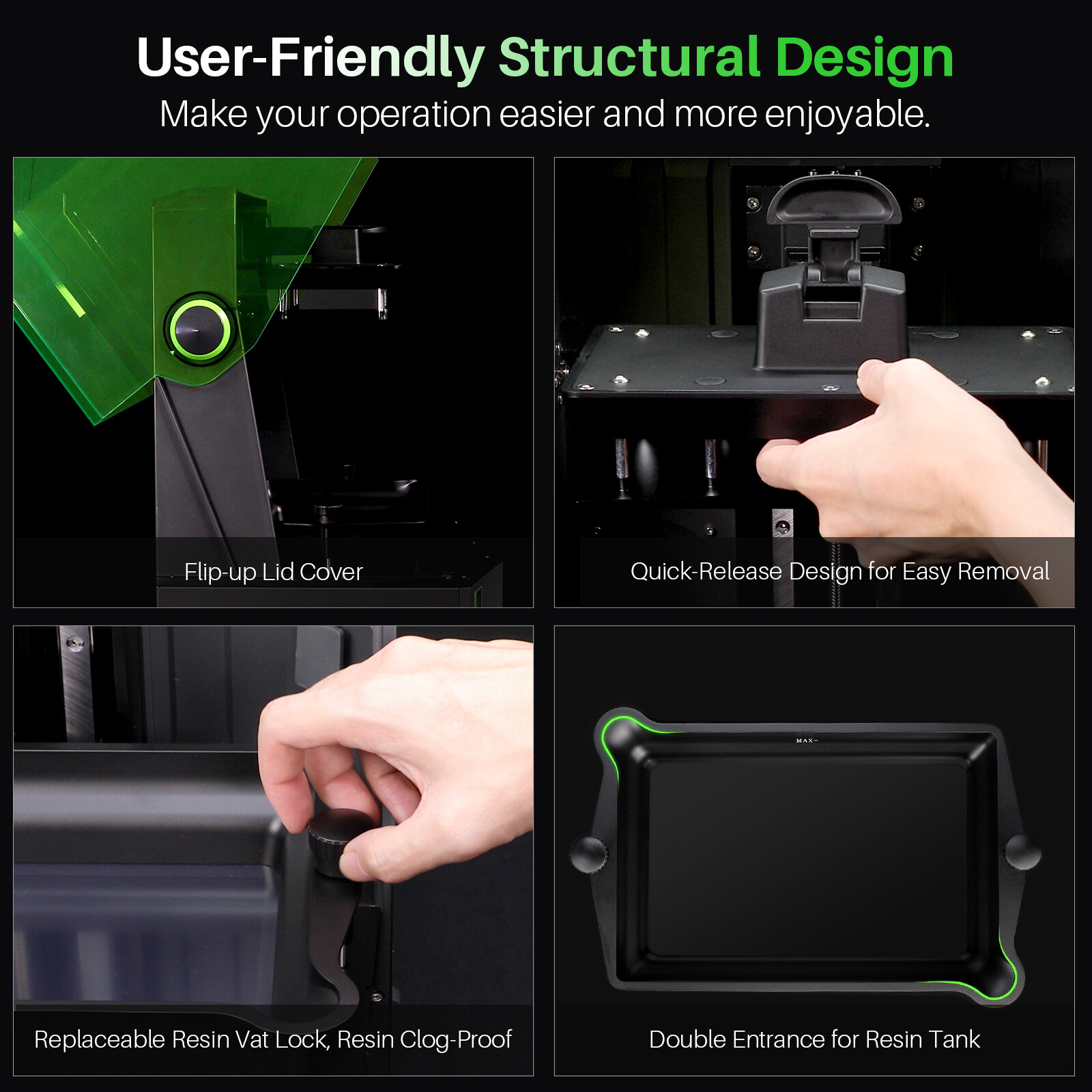 ELEGOO Saturn 4 / Saturn 4 Ultra Resin 3D Printer 10" 12K HD Mono LCD Large Size
