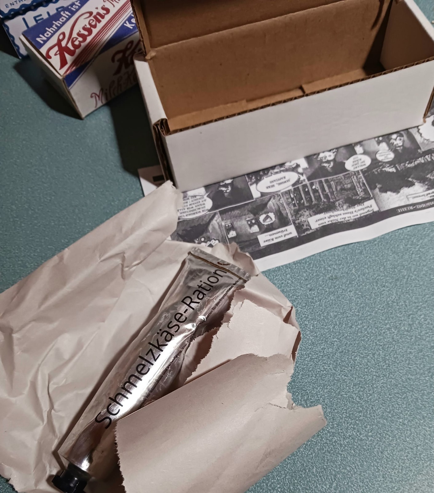 WW2 reproduction German cheese tube ration-current and eatable # 2