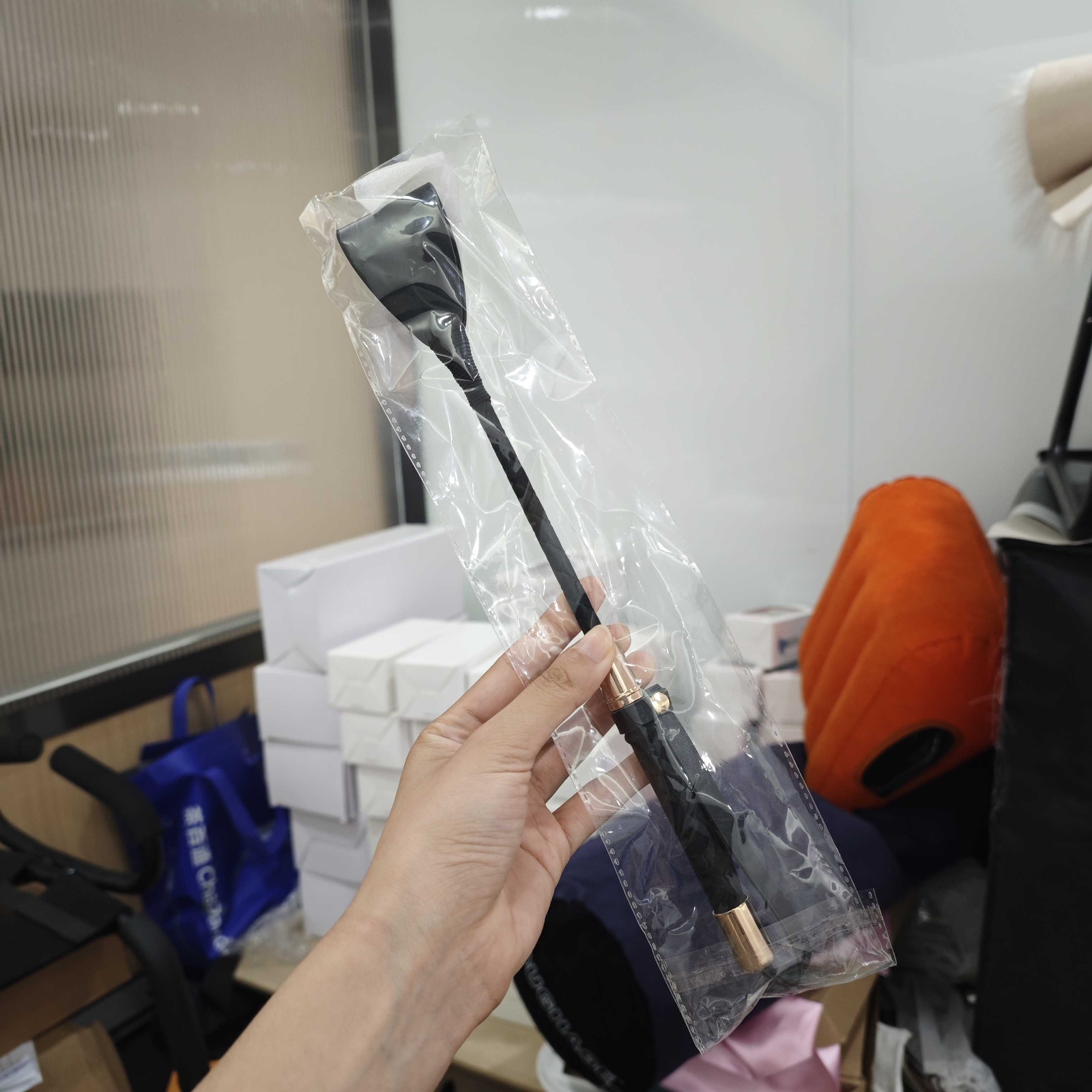 Short Riding Crop PU Leather Whip Flirt Flogger Slave BDSM Couple Games Roleplay