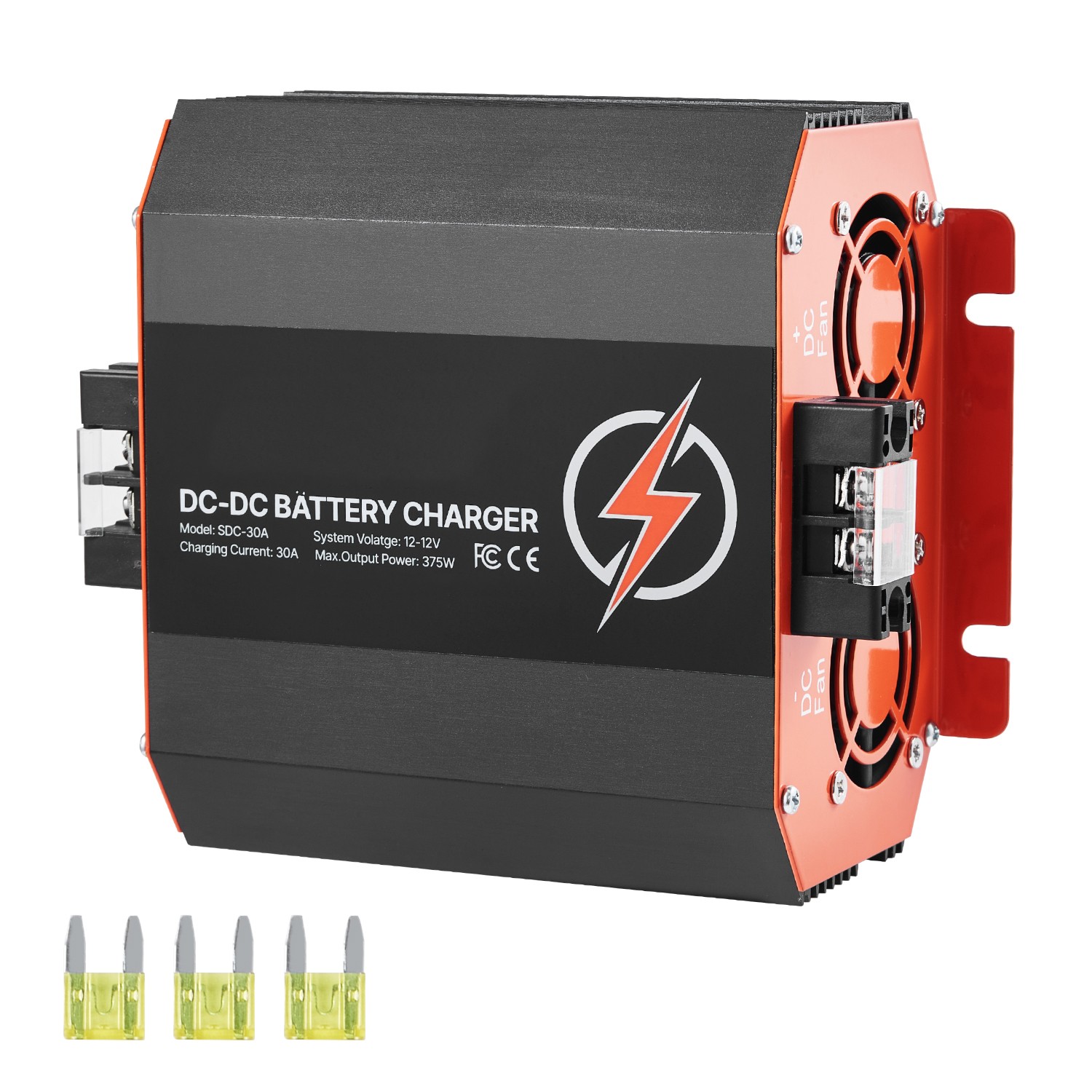 12V 30A DC to DC Charger Battery Charger 375W for Lead-Acid and Lithium AGM GEL