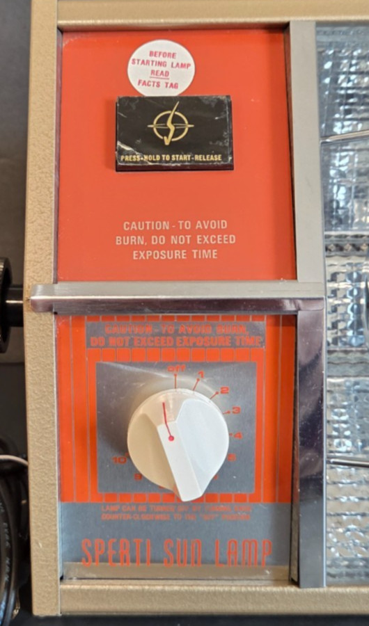 Vintage Sperti Sun Heat Lamp Table Model P-164 - Works!