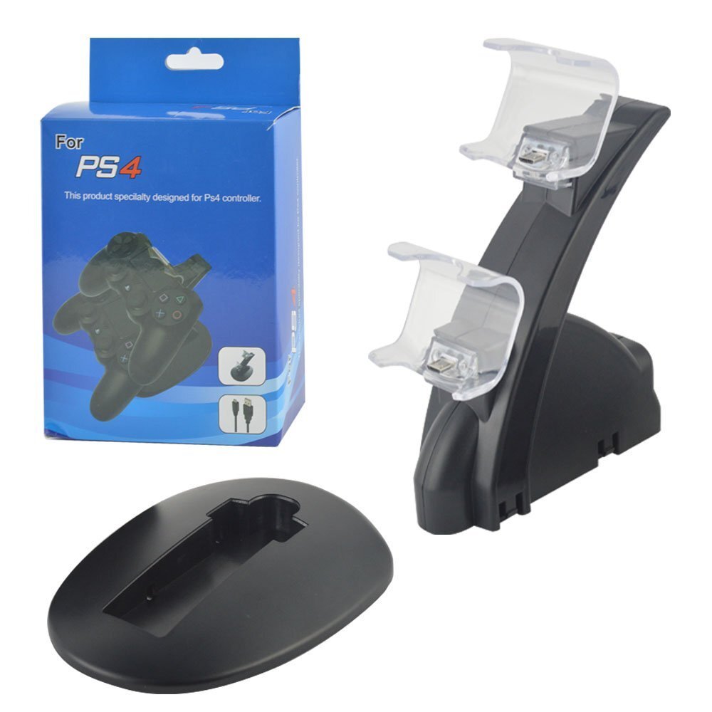 For PS4 PlayStation4 Controller Dual USB Charger LED Dock Station Charging Stand