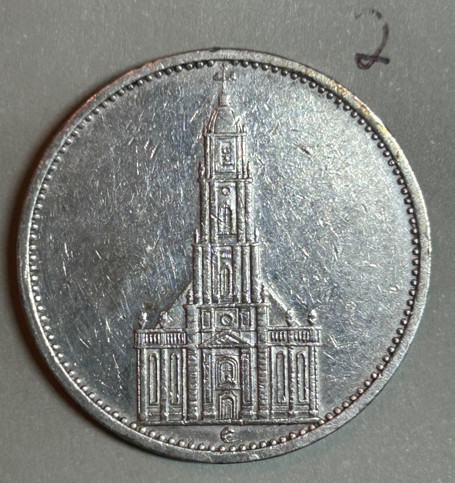 Lot of 4 WWII 5 Mark German Silver Coin Potsdam Reichsmark Fineness .900