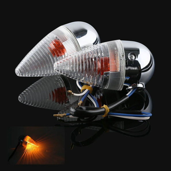 A Pair Clear Rear Turn Signal Light Fit For YAMAHA XV1900 XV 1900 2006-2014 2008