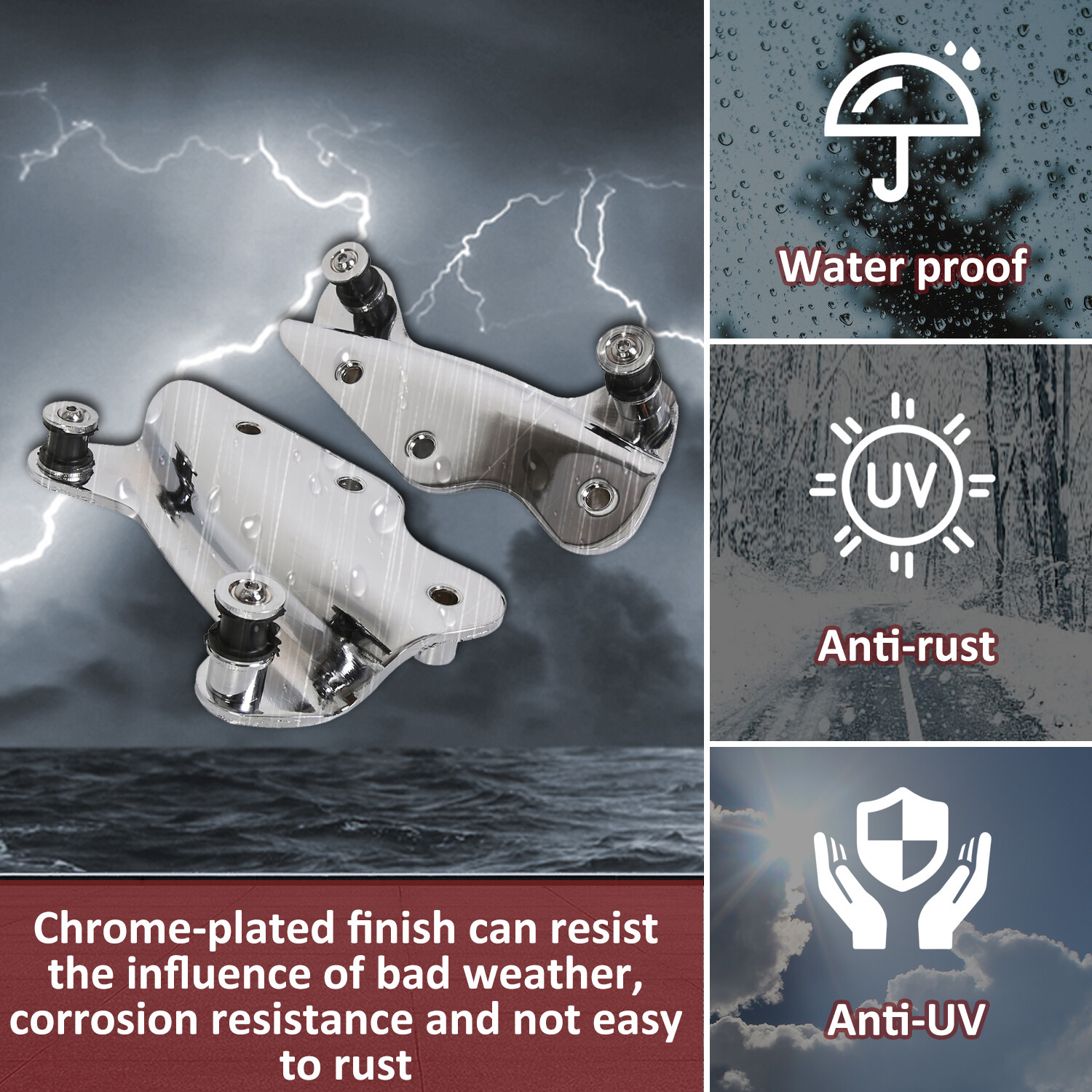 4 Point Docking Hardware Kit For 2009-2013 Harley Touring Road King Street Glide