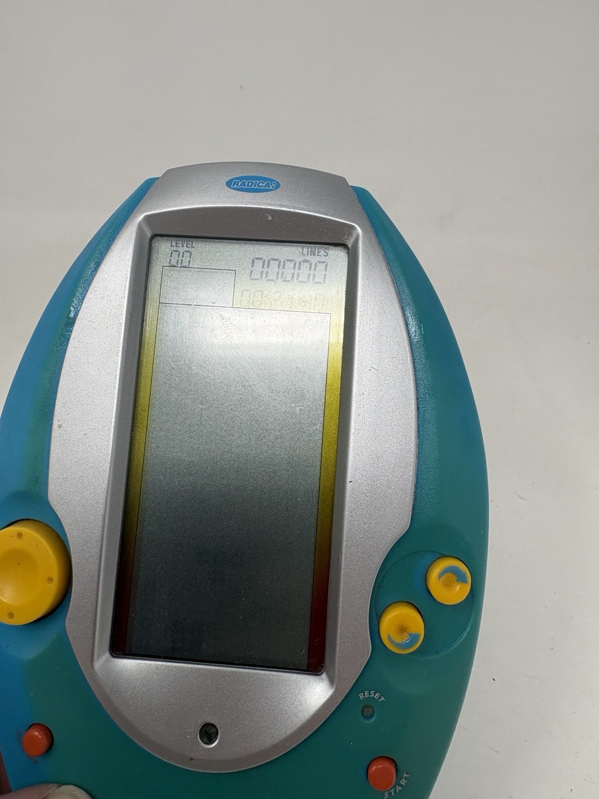 Vintage 2005 Radica Tetris Handheld Electronic Game Blue Silver Tested WORKS!