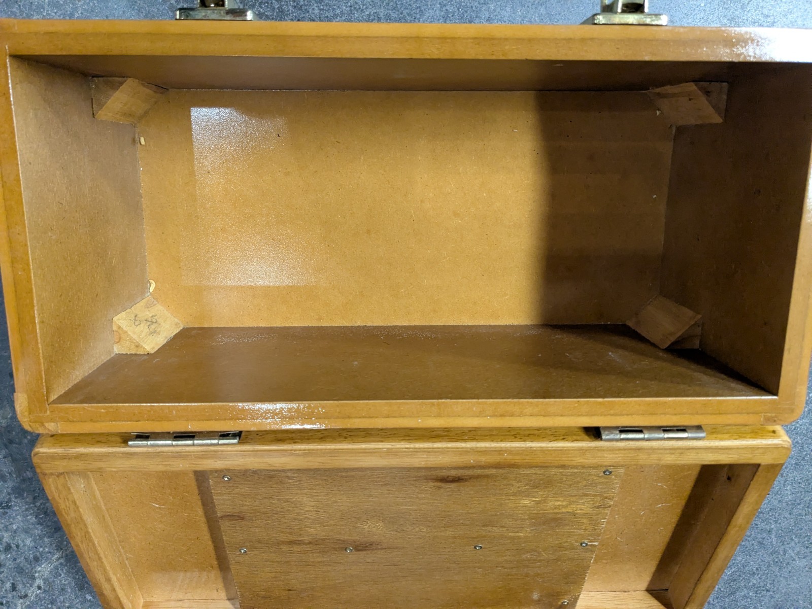 THOMAS Pacconi Museum Series Wooden Wood Tool Box Chest w/Lift-Out Tray