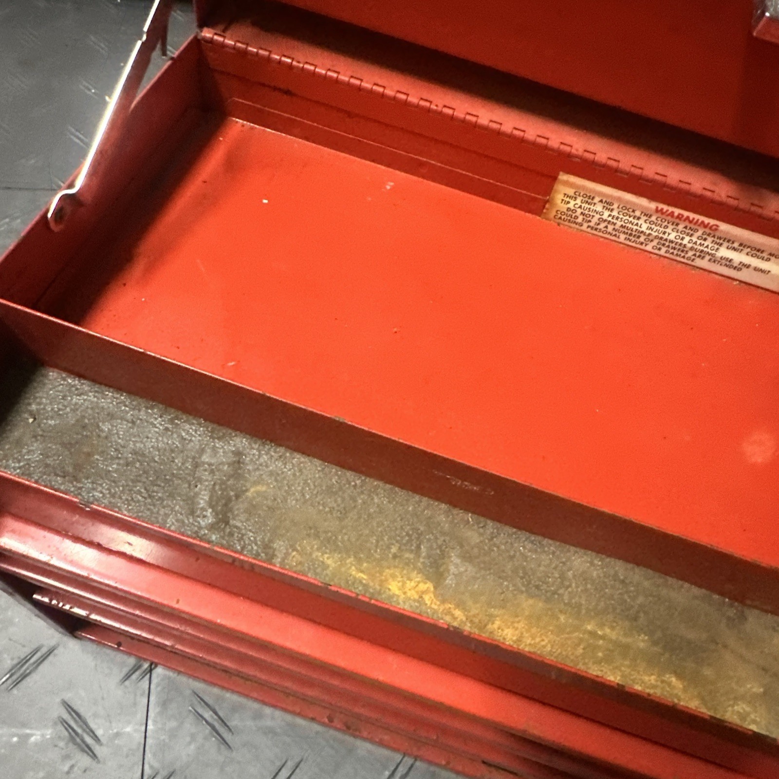 Vintage Snap-On Tools 24" Flip Top Tool Box 3 Drawer KRA-53D