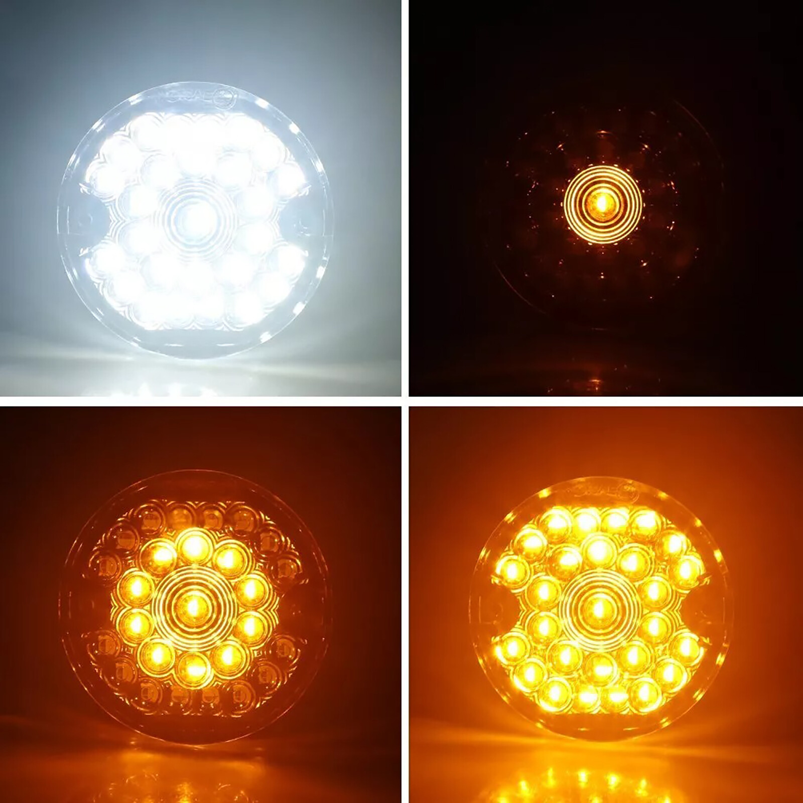 3-1/4" 1157 LED Turn Signals Blinker Lights For Harley Road King Electra Glide