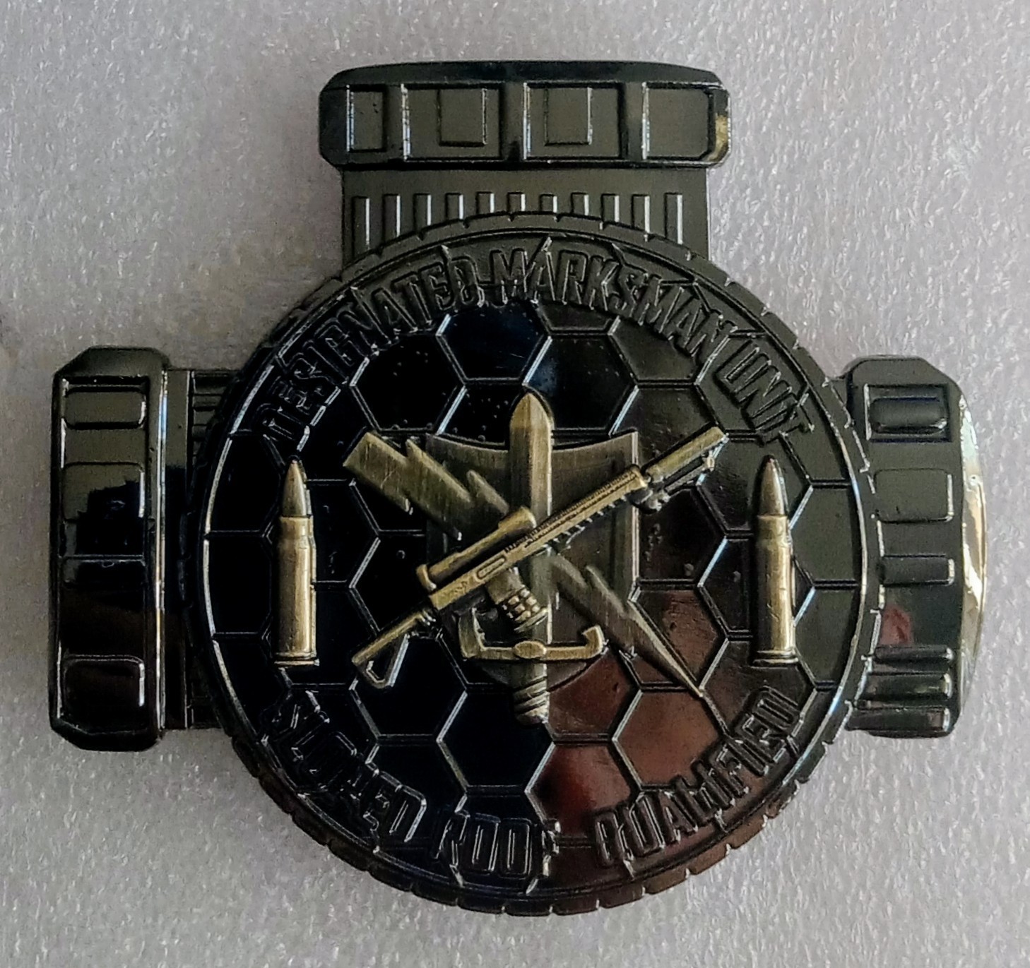 PARKER POLICE DESIGNATED MARKSMAN CHALLENGE COIN sheriff Colorado sniper SWAT