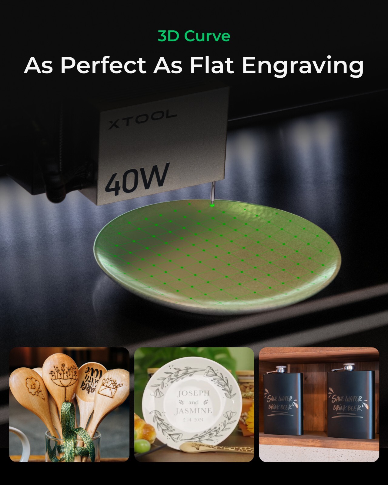 (Refurbished) xTool S1 40W Laser Cutter, 600mm/s Speed Class 1 Laser Engraver