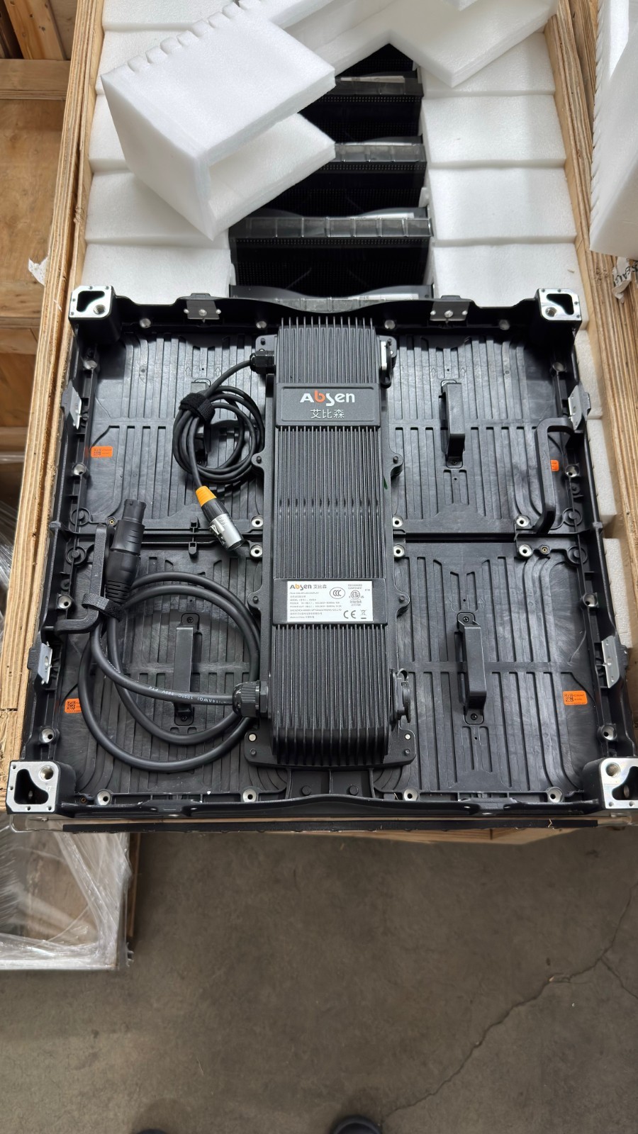 Absen LED panels AW 3.9 with wall mt frames free shipping.