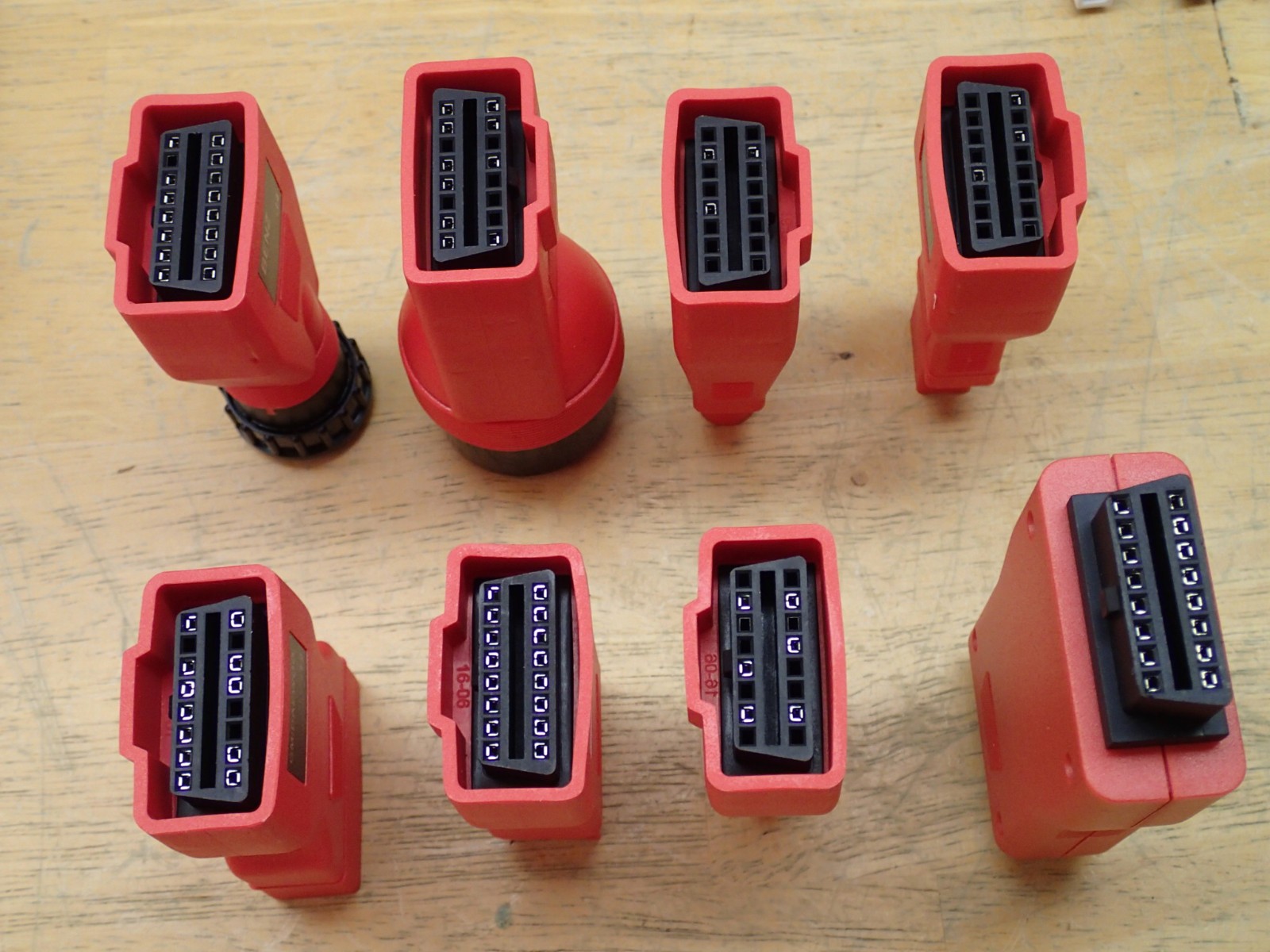 Autel Mixed Lot of 11 Adapters for Maxisys MS906 Nice