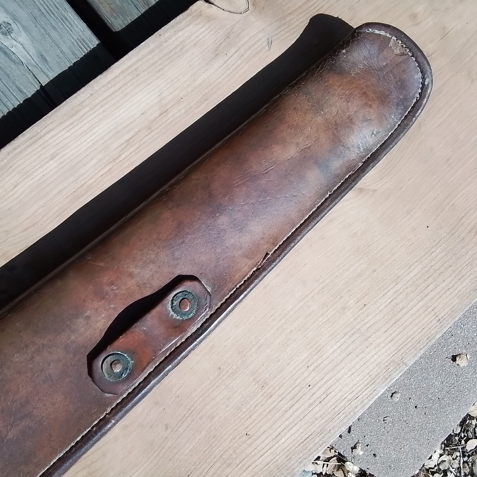 Vintage Saddle Carbine LEATHER SCABBARD 31"