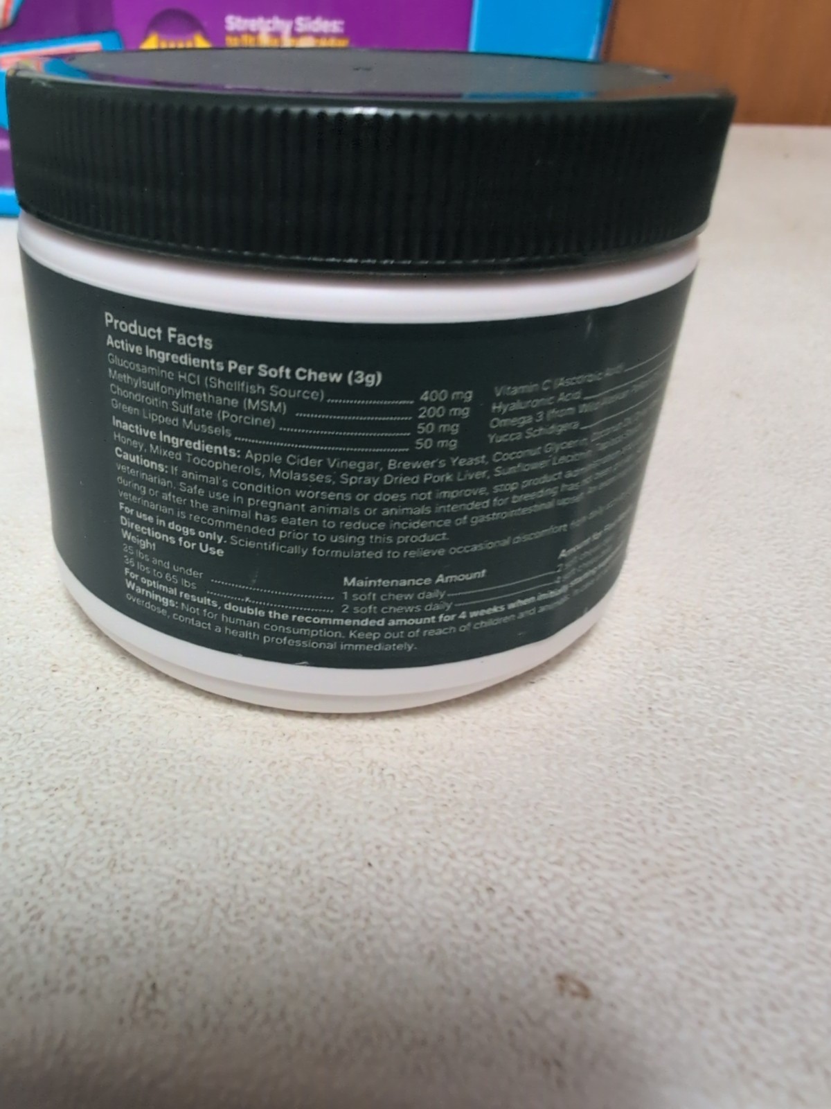 WUFFES Advanced Hip&Joint Support for Small Medium Dogs 60 Soft Chews Exp:03/27